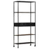 Book Cabinet 31.5"x13.8"x70.9" Rough Mango Wood & Iron - WoodPoly.com