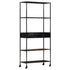 Book Cabinet 31.5"x13.8"x70.9" Rough Mango Wood & Iron - WoodPoly.com