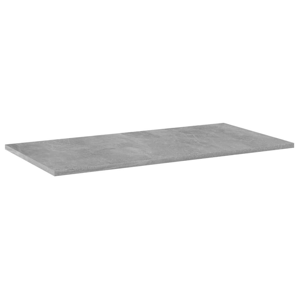 Bookshelf Boards 4 pcs Concrete Gray 31.5