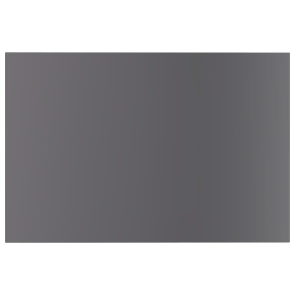 Bookshelf Boards 8 pcs High Gloss Gray 23.6