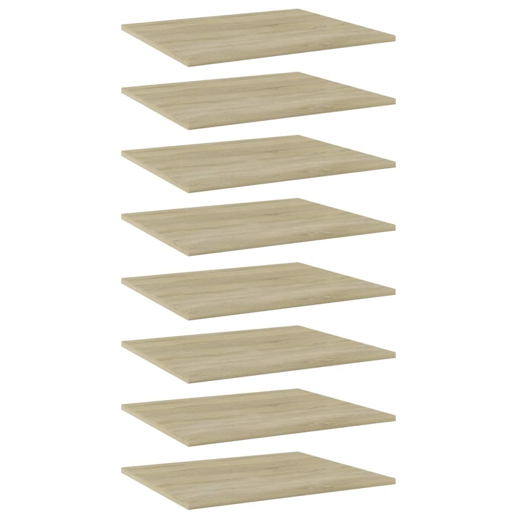 Bookshelf Boards 8 pcs Sonoma Oak 23.6