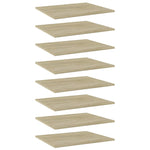 Bookshelf Boards 8 pcs Sonoma Oak 23.6"x19.7"x0.6" Engineered Wood - WoodPoly.com