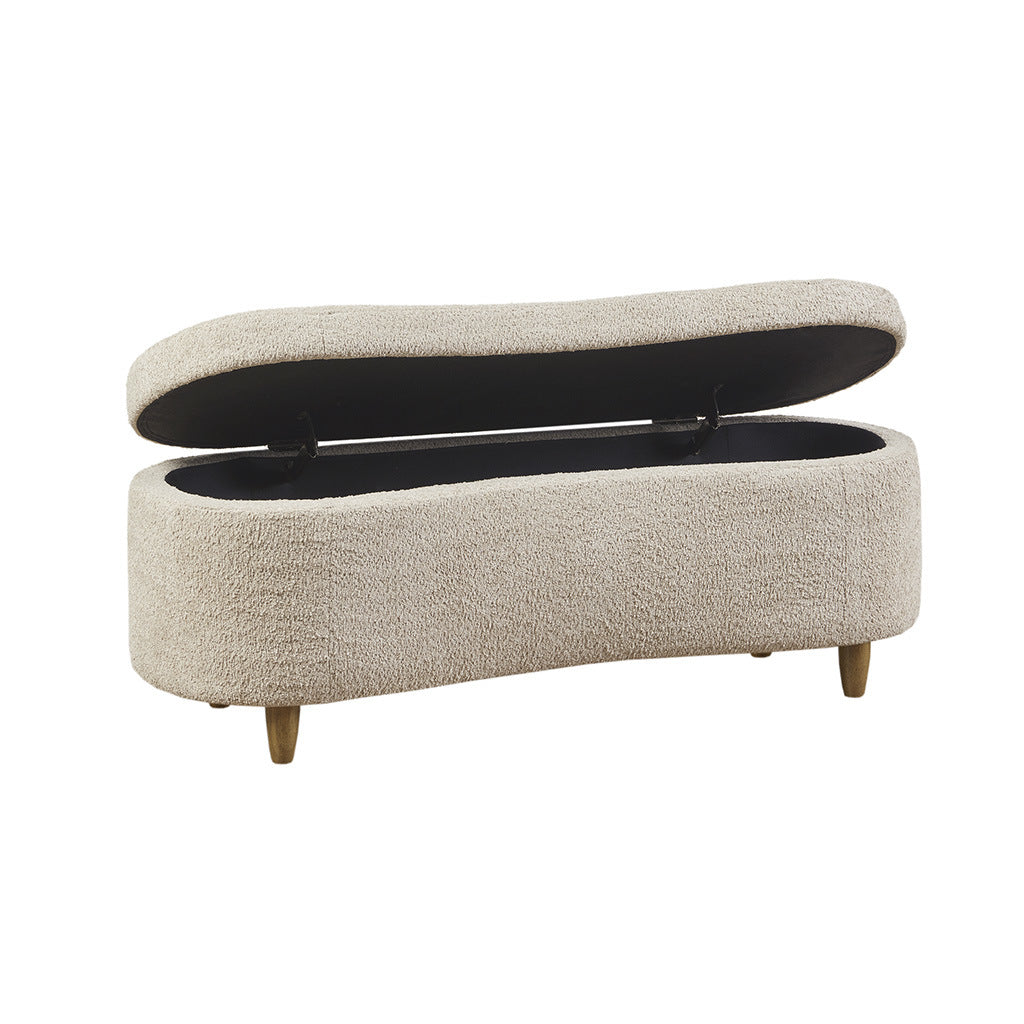 Boucle Flip Top Storage Bench
