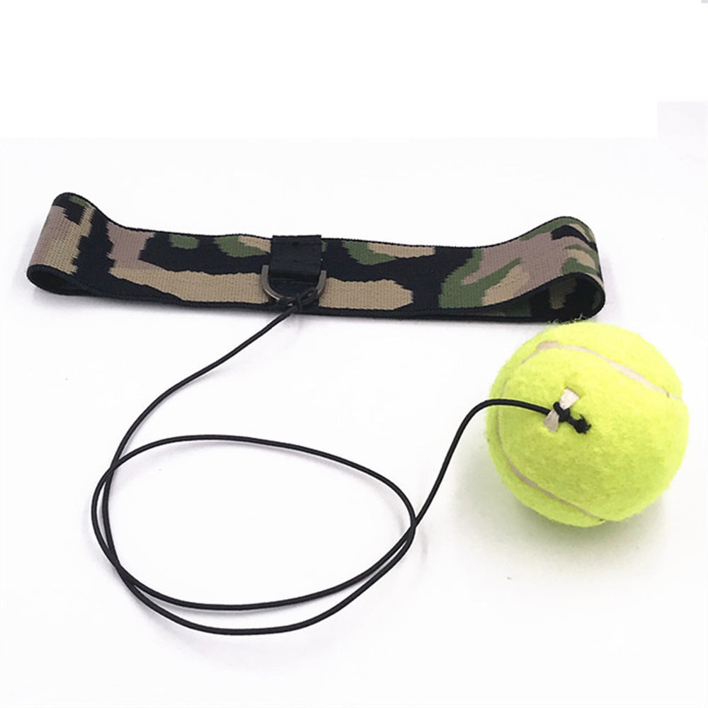 Boxing Reflex Ball Punching Ball on String with Headband Training Speed Reaction - WoodPoly.com