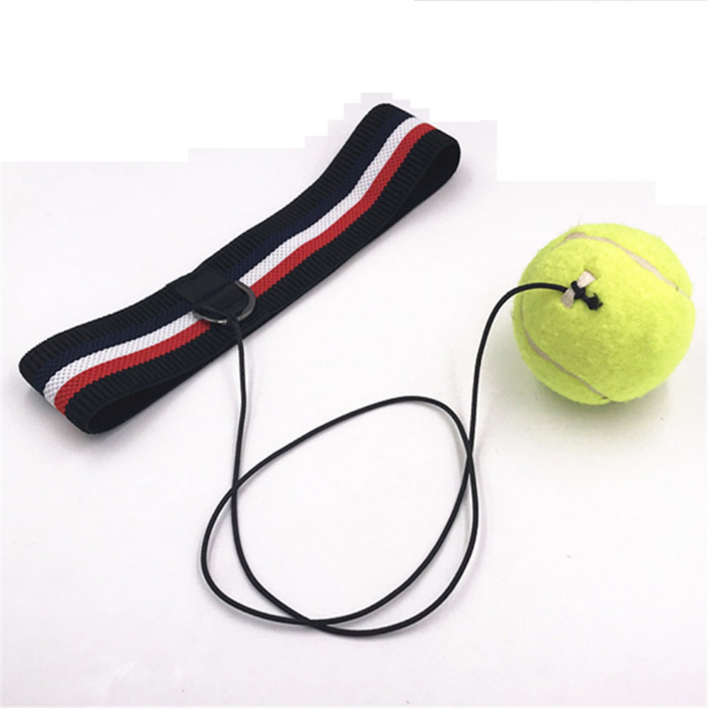 Boxing Reflex Ball Punching Ball on String with Headband Training Speed Reaction - WoodPoly.com