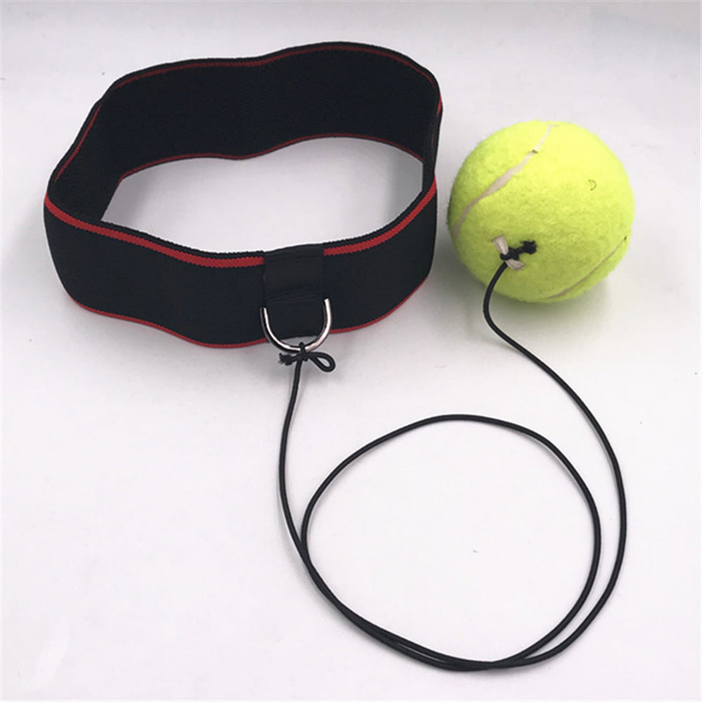 Boxing Reflex Ball Punching Ball on String with Headband Training Speed Reaction - WoodPoly.com