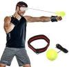 Boxing Reflex Ball Punching Ball on String with Headband Training Speed Reaction - WoodPoly.com