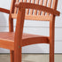 Caladesi Reddish Brown Wood Coastal Stackable Patio Armchair (Set of 2)