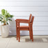 Caladesi Reddish Brown Wood Coastal Stackable Patio Armchair (Set of 2)