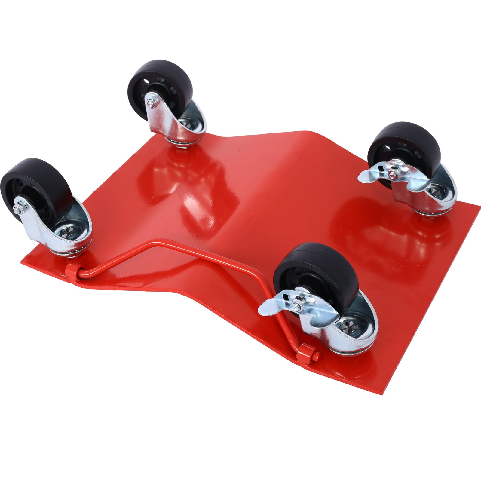 Car Dolly, Heavy Duty Wheel Dolly,4 Tire Wheel Dolly Car Stakes 6000lbs Capacity,RED