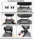 Car Travel Headrest Car Seat Headrest Pillow Adjustable PU Leather Head Neck Pillow Headrest for Travel Sleep Neck Support - WoodPoly.com