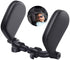 Car Travel Headrest Car Seat Headrest Pillow Adjustable PU Leather Head Neck Pillow Headrest for Travel Sleep Neck Support - WoodPoly.com