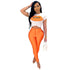 Casual Lip Print Alphabet Pant Set - WoodPoly.com