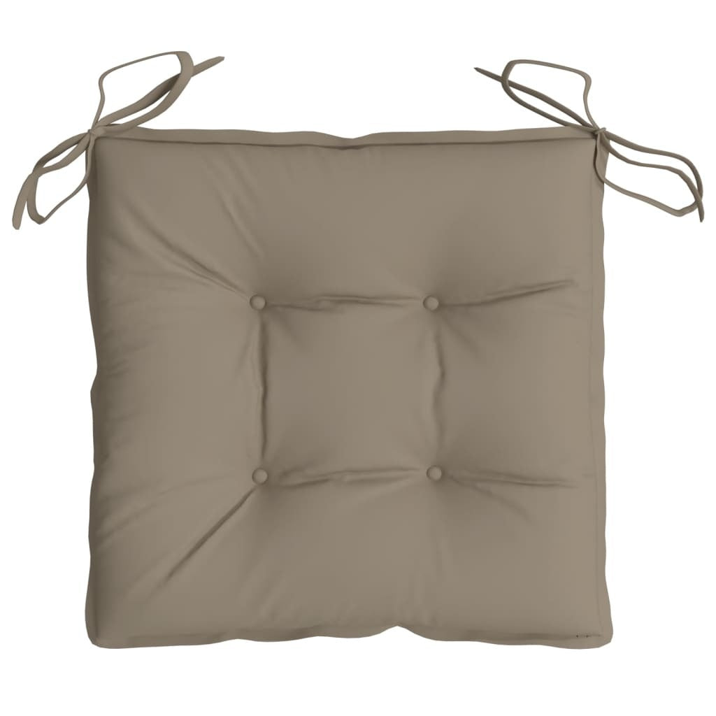 Chair Cushions 4 pcs Taupe 15.7"x15.7"x2.8" Oxford Fabric - WoodPoly.com
