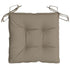 Chair Cushions 4 pcs Taupe 15.7"x15.7"x2.8" Oxford Fabric - WoodPoly.com