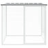 Chicken Cage with Roof Light Gray 40.6"x38.6"x35.4" Galvanized Steel