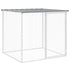 Chicken Cage with Roof Light Gray 40.6"x38.6"x35.4" Galvanized Steel