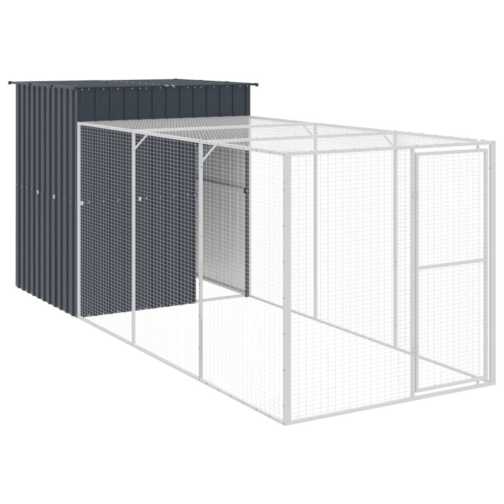 Chicken Cage with Run Anthracite 65