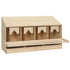 Chicken Laying Nest 4 Compartments 41.7"x15.7"x23.2" Solid Pine Wood