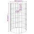 Circular Gabion Pole Galvanized Steel Ø11.8"x19.7"