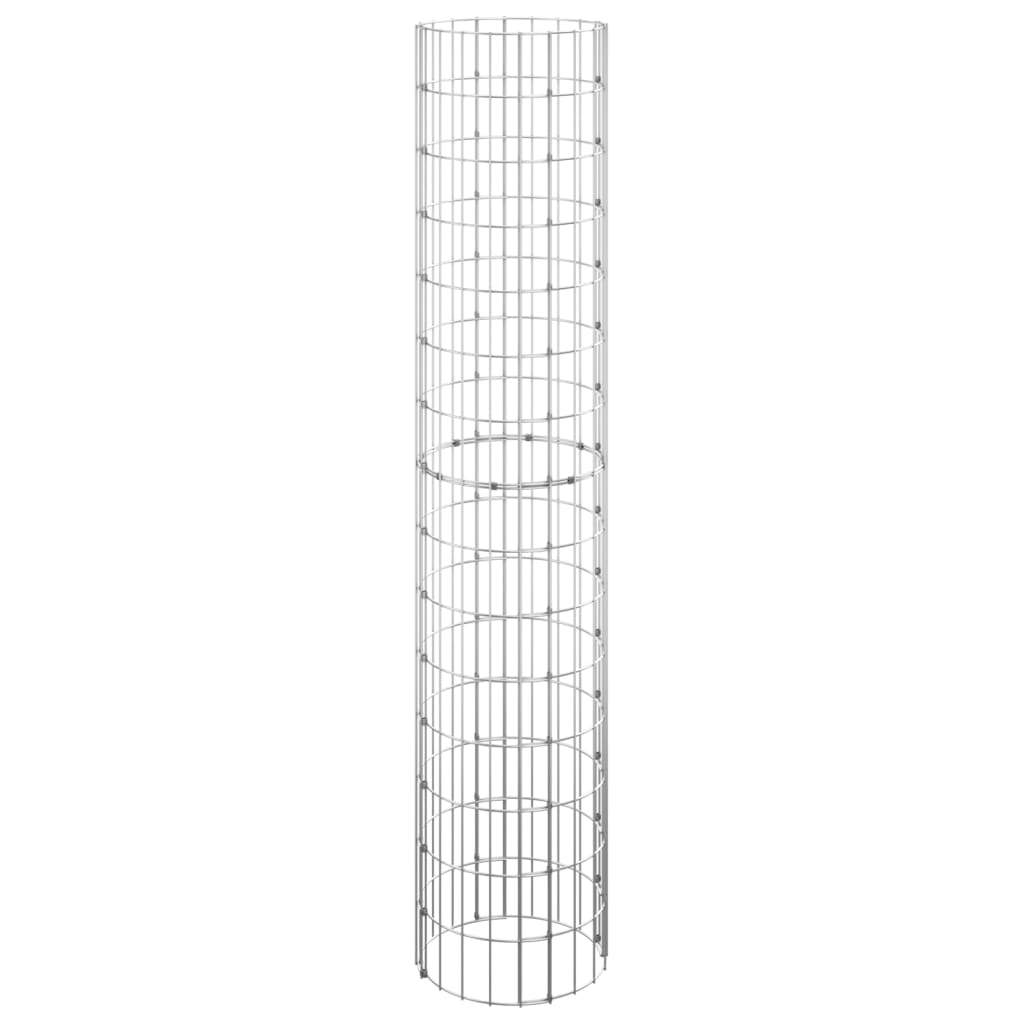 Circular Gabion Pole Galvanized Steel Ø11.8"x59.1"