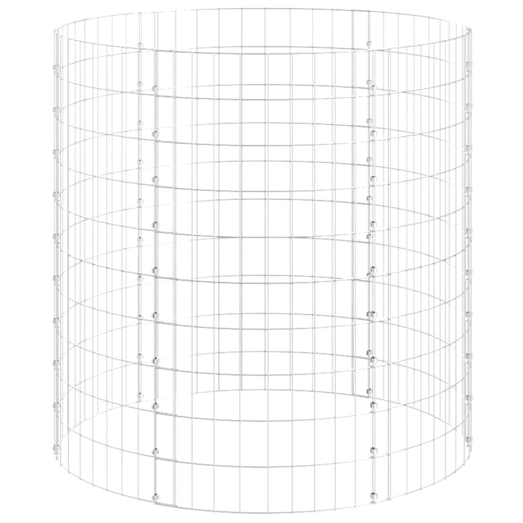 Circular Gabion Pole Galvanized Steel Ø39.4