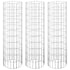 Circular Gabion Raised Beds 3 pcs Galvanized Steel Ø11.8"x39.4"