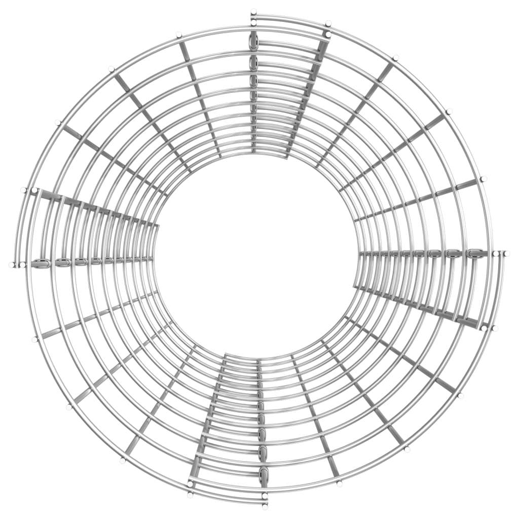 Circular Gabion Raised Beds 3 pcs Galvanized Steel Ø11.8