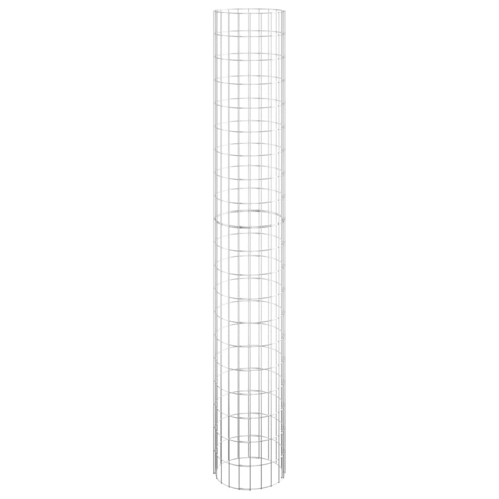 Circular Gabion Raised Beds 3 pcs Galvanized Steel Ø11.8"x78.7"