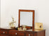 Classic 1pc Vanity Set w Stool Cherry Color Drawers Open-up Mirror Bedroom Furniture Unique Legs Cushion Seat Stool Vanity