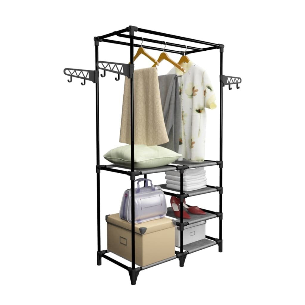Clothes Rack Steel and Non-woven Fabric 34.3
