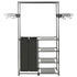 Clothes Rack Steel and Non-woven Fabric 34.3"x17.3"x62.2" Black