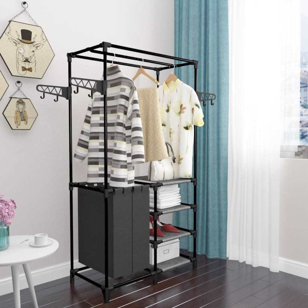 Clothes Rack Steel and Non-woven Fabric 34.3