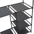 Clothes Rack Steel and Non-woven Fabric 34.3"x17.3"x62.2" Black