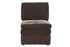 Contemporary 1pc Armless Chair Modular Chair Sectional Sofa Living Room Furniture Mink Morgan Fabric- Suede