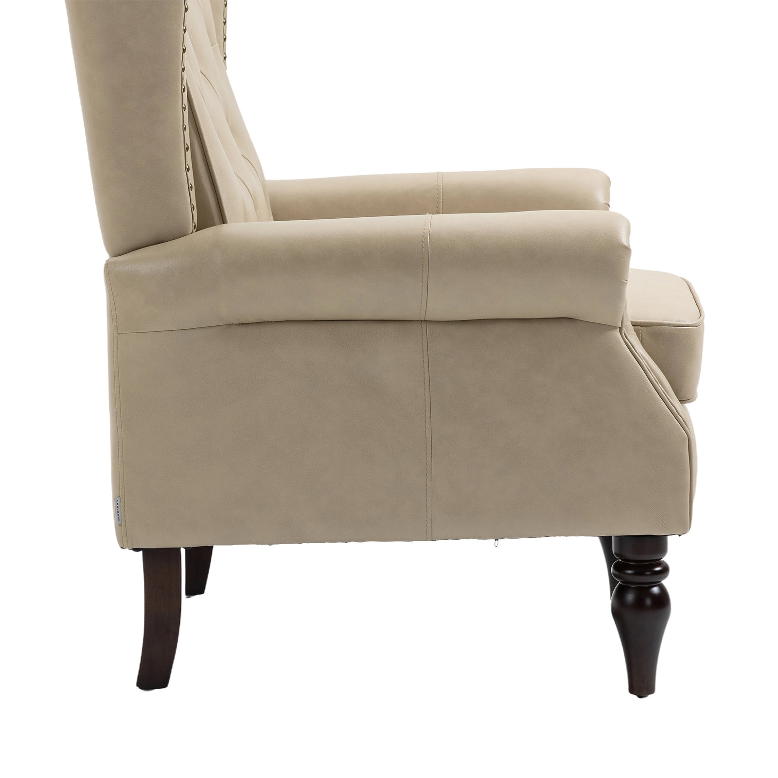 COOLMORE Wood Frame Armchair, Modern Accent Chair Lounge Chair for Living Room