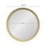 D20x1.5"Transitional Decor Style Mango Wood Wall Mirror Wall Decor with Frame of Solid Mango Wood for Bathroom,Entryway Console Lean Against Wall