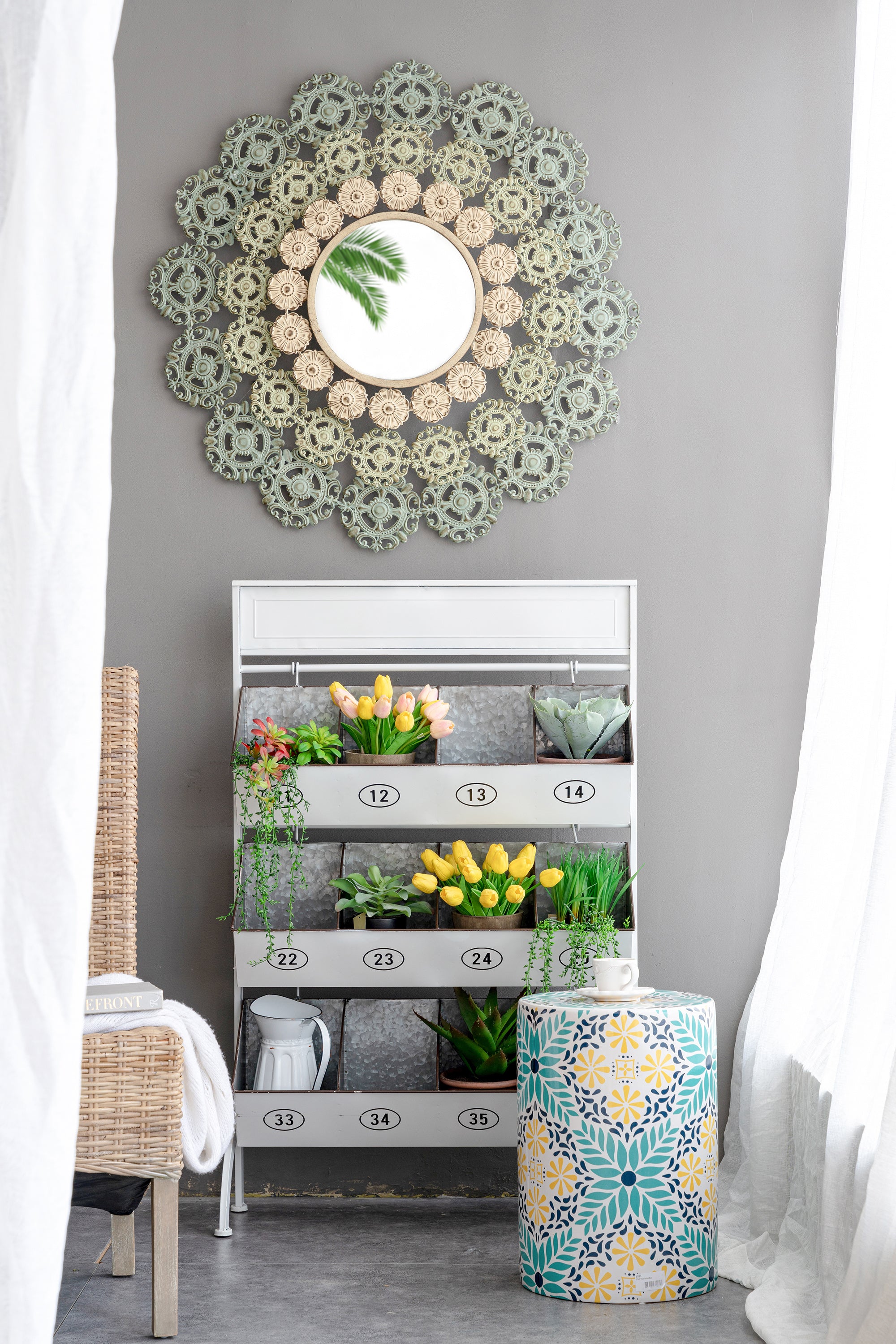 D38x3.5" Mcguire Medallion Mirror