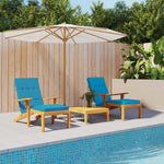 Deck Chair Cushions 2 pcs Light Blue Oxford Fabric