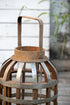 Decorative Lantern with Handle, Wooden Lantern for Indoor Outdoor, Home Garden Wedding