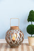 Decorative Lantern with Handle, Wooden Lantern for Indoor Outdoor, Home Garden Wedding
