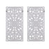 Distressed Carved Wood 2-piece Wall Decor Set
