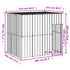 Dog House with Roof Anthracite 84.3"x60.2"x71.3" Galvanized Steel