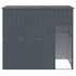 Dog House with Roof Anthracite 84.3"x60.2"x71.3" Galvanized Steel
