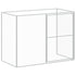 Dog House with Run Anthracite 84.3"x340.6"x71.3" Galvanized Steel