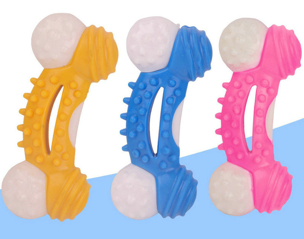 Dog Toys Dog Chew Toy Durable for Aggressive Chewers Teeth Cleaning, Safe Bite Resistant - WoodPoly.com