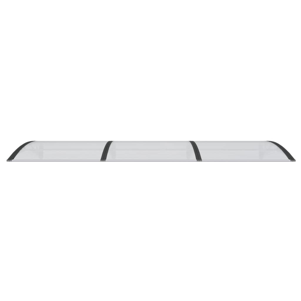 Door Canopy Black 118.1"x39.4" Polycarbonate