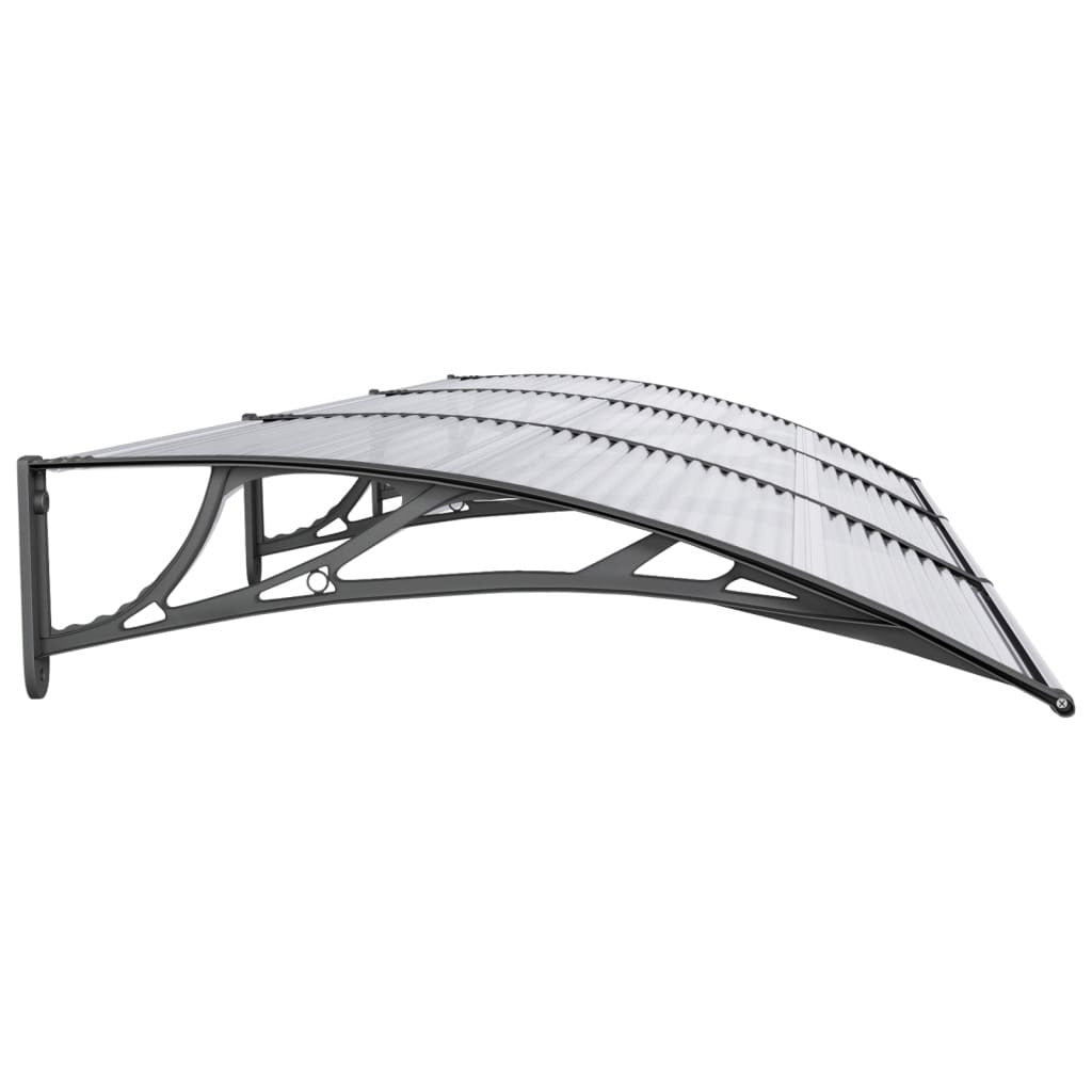 Door Canopy Black 118.1"x39.4" Polycarbonate