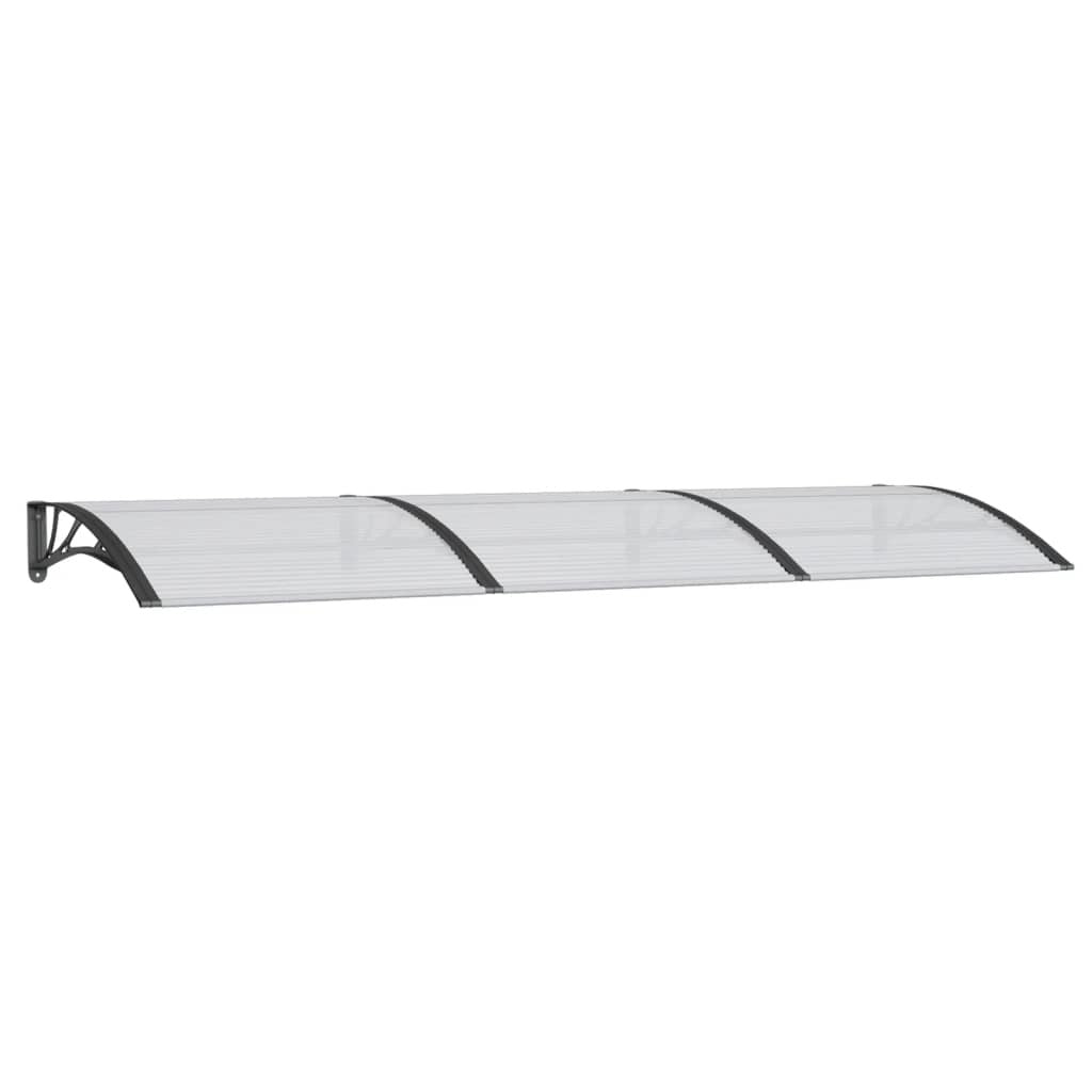 Door Canopy Black 118.1"x39.4" Polycarbonate