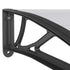 Door Canopy Black 118.1"x39.4" Polycarbonate